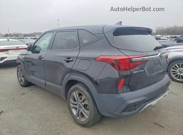 KNDEPCAA2M7143264 2021 KIA SELTOS Black უკანა მარცხენა