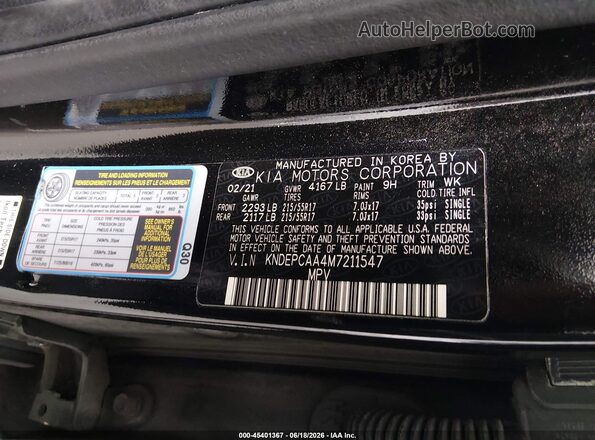 KNDEPCAA4M7211547 2021 KIA SELTOS Black ძრავის განყოფილების ხედი