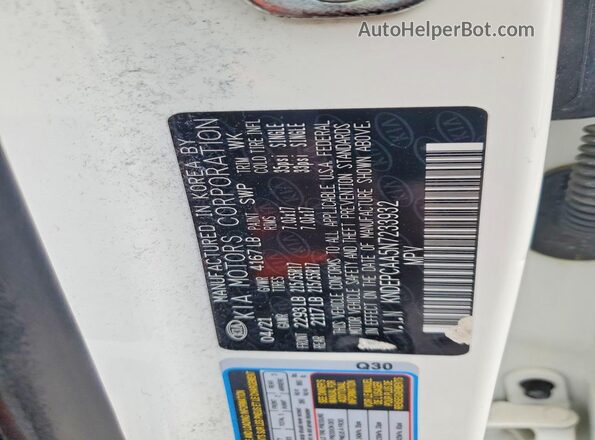 KNDEPCAA5N7233932 2022 KIA SELTOS White Вид підкапотного простору