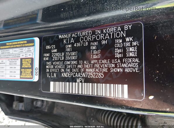 KNDEPCAA5N7252285 2022 KIA SELTOS Black Շարժիչի բաժամունքի տեսք