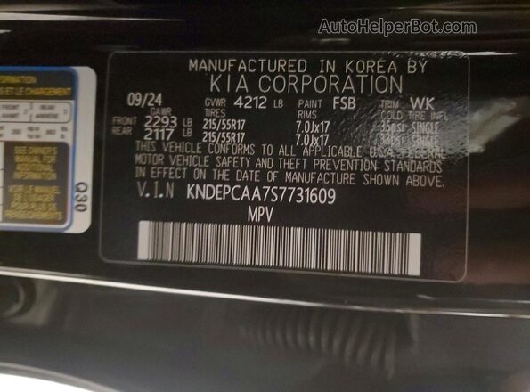 KNDEPCAA7S7731609 2025 KIA SELTOS Black Вид підкапотного простору