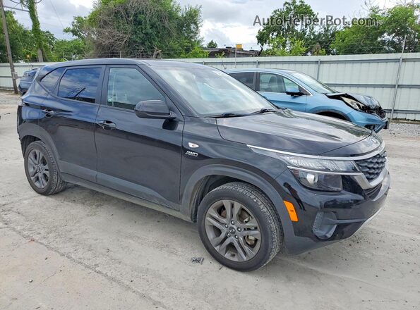KNDEPCAAXM7047172 2021 KIA SELTOS Черный Передняя правая четверть