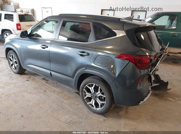 KNDERCAA3M7103608 2021 KIA SELTOS Gray უკანა მარცხენა