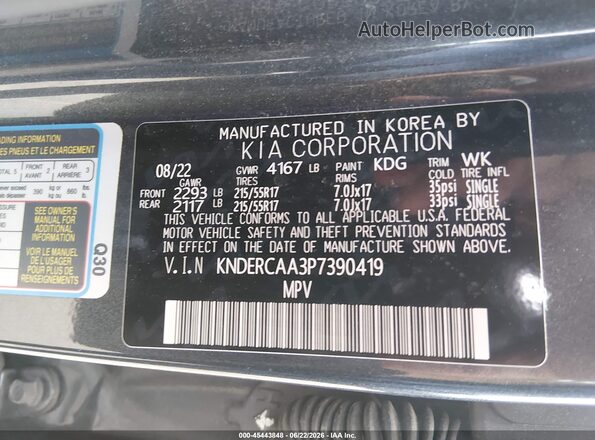 KNDERCAA3P7390419 2023 KIA SELTOS Silver Вид підкапотного простору