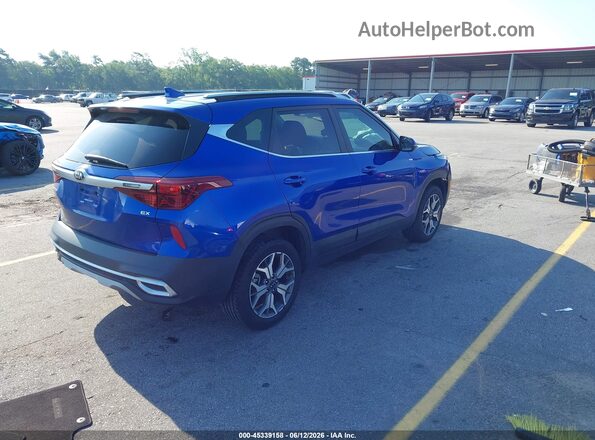 KNDERCAA6M7209664 2021 KIA SELTOS Blue Trasero derecho
