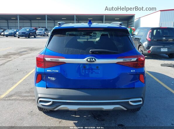 KNDERCAA6M7209664 2021 KIA SELTOS Blue 