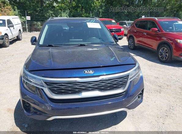 KNDERCAA8M7155302 2021 KIA SELTOS Blue წინა ხედი