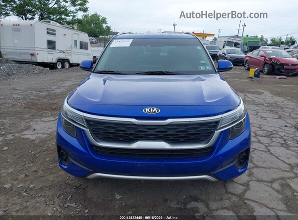 KNDERCAA9M7186171 2021 KIA SELTOS Blue Widok deski rozdzielczej