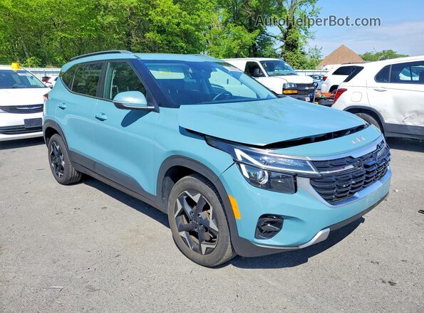 KNDERCAAXR7633758 2024 KIA SELTOS Turquoise Przód prawy