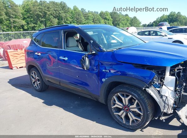 KNDETCA20M7156809 2021 KIA SELTOS Blue Vista frontal