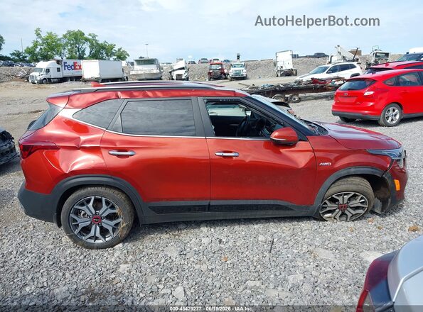 KNDETCA25P7357237 2023 KIA SELTOS Orange უკანა სალონის ხედი