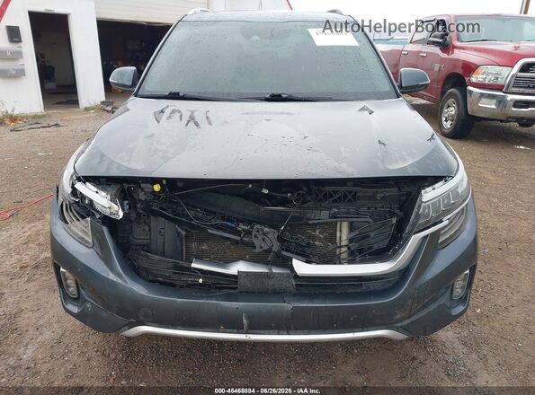 KNDETCA2XM7082900 2021 KIA SELTOS Серый Вид задней части салона
