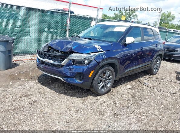 KNDEU2AA5P7376885 2023 KIA SELTOS Dark Blue Передня ліва чверть