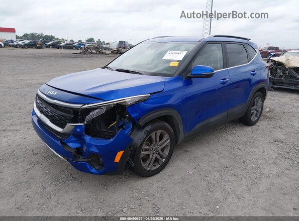 KNDEU2AA7N7344968 2022 KIA SELTOS Blue Передня ліва чверть