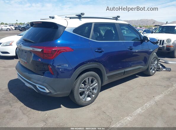 KNDEUCAAXM7201209 2021 KIA SELTOS Blue უკანა მარჯვენა
