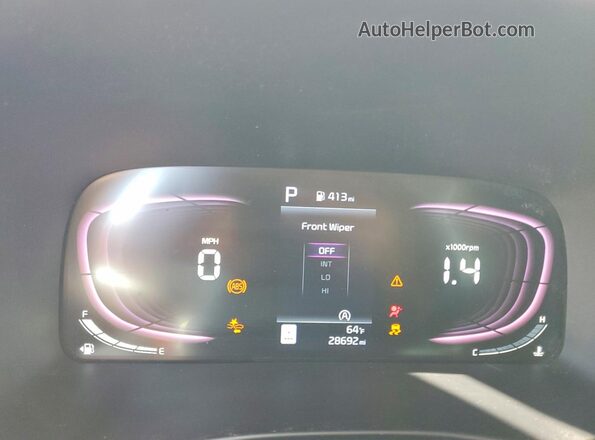 KNDJ23AU0R7242535 2024 KIA SOUL Gray Vista del cuadro de instrumentos