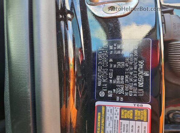 KNDJ53AF2M7744545 2021 KIA SOUL Black Շարժիչի բաժամունքի տեսք