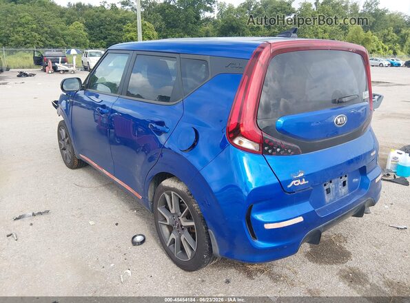KNDJ63AU2M7748848 2021 KIA SOUL Синий Задняя левая четверть