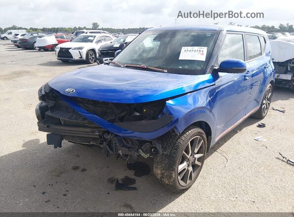 KNDJ63AU2M7748848 2021 KIA SOUL Синий Передняя левая четверть