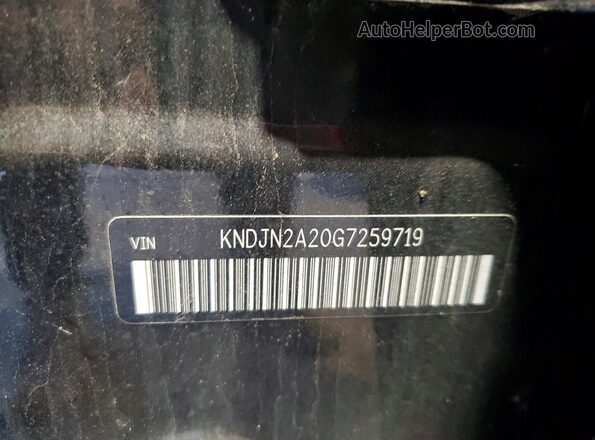 KNDJN2A20G7259719 2016 KIA SOUL Черный Панорамный вид салона 360°