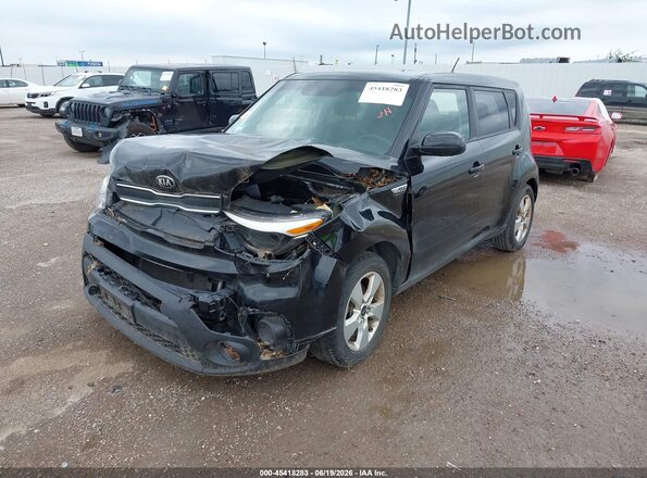 KNDJN2A26K7655291 2019 KIA SOUL Black Передня ліва чверть