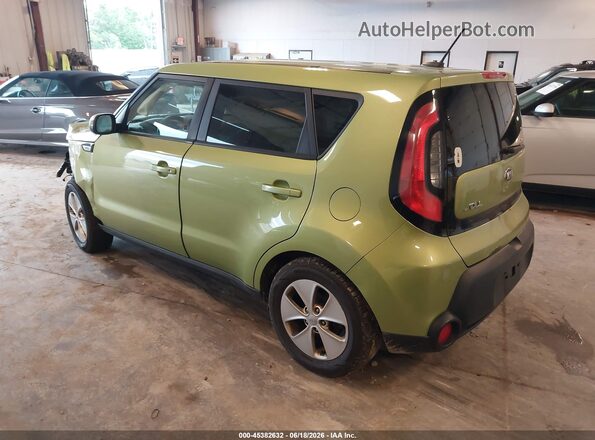 KNDJN2A29G7842032 2016 KIA SOUL Green უკანა მარცხენა