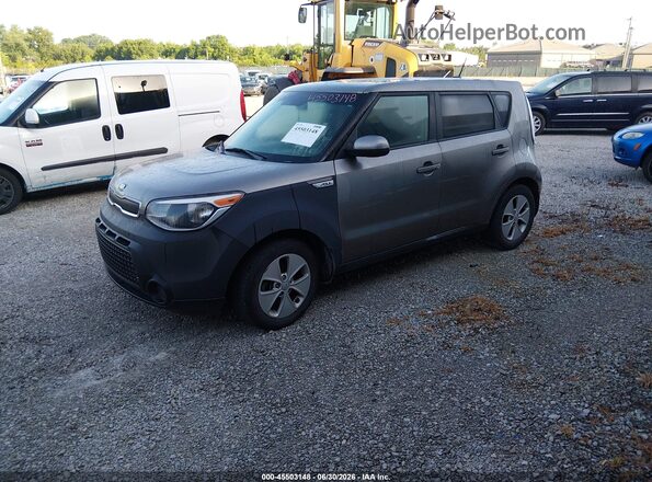 KNDJN2A2XG7352263 2016 KIA SOUL Gray Առջևի ձախ երեք քառորդ տեսարան