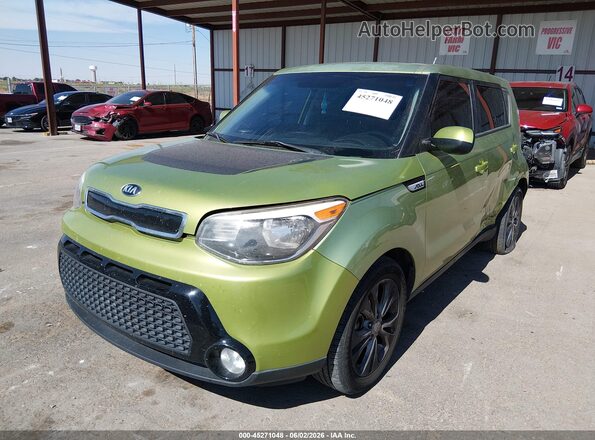 KNDJP3A5XG7826612 2016 KIA SOUL Green Առջևի ձախ երեք քառորդ տեսարան