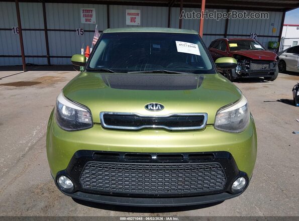 KNDJP3A5XG7826612 2016 KIA SOUL Green Սարքավորումների վահանակի տեսք