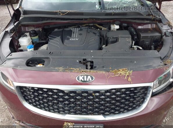 KNDMB5C10G6085815 2016 KIA SEDONA Темно-бордовый Вид сзади