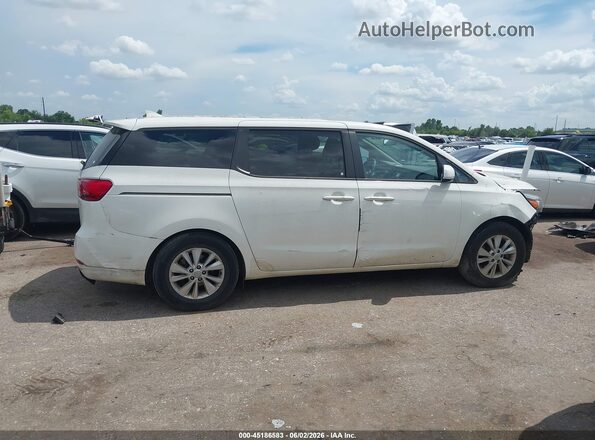 KNDMB5C10H6230854 2017 KIA SEDONA White Սալոնի 360 աստիճան տեսք