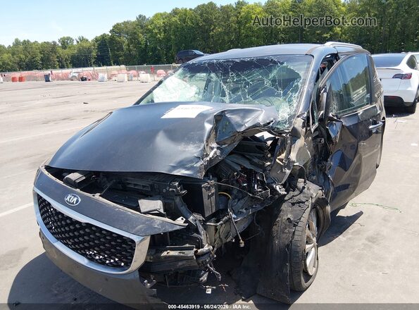 KNDMB5C10H6238923 2017 KIA SEDONA Blue Front view