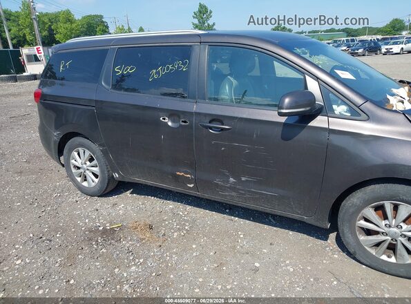 KNDMB5C10H6248173 2017 KIA SEDONA Gray Vista frontal