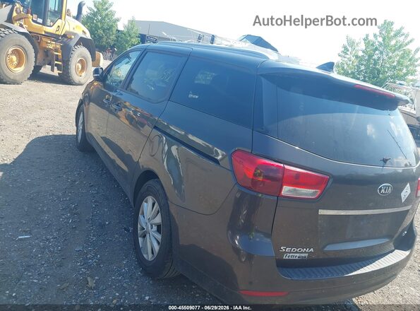 KNDMB5C10H6248173 2017 KIA SEDONA Gray Trasero izquierdo
