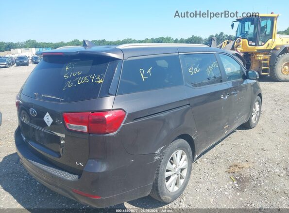 KNDMB5C10H6248173 2017 KIA SEDONA Gray Trasero derecho