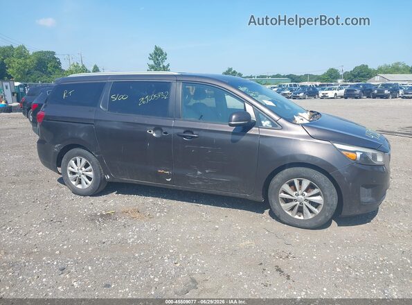 KNDMB5C10H6248173 2017 KIA SEDONA Gray Vista del cuadro de instrumentos