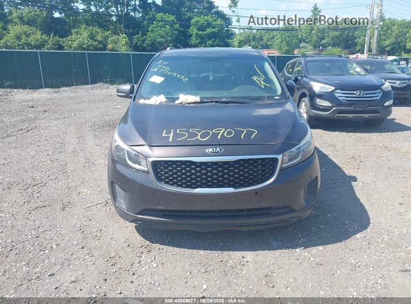 KNDMB5C10H6248173 2017 KIA SEDONA Gray Vista del salpicadero