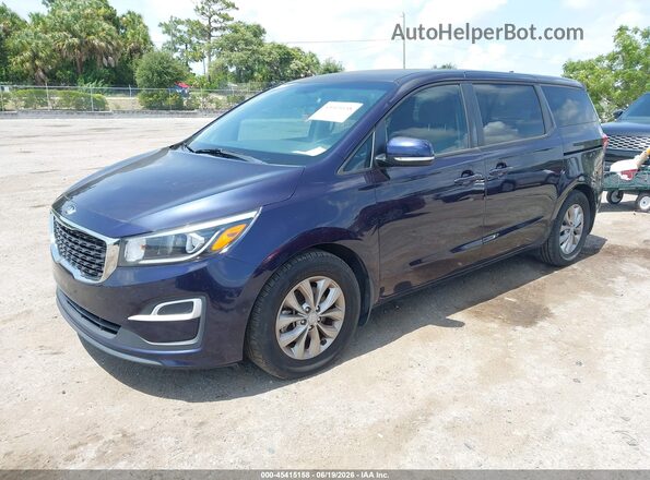 KNDMB5C10K6539375 2019 KIA SEDONA Dark Blue 