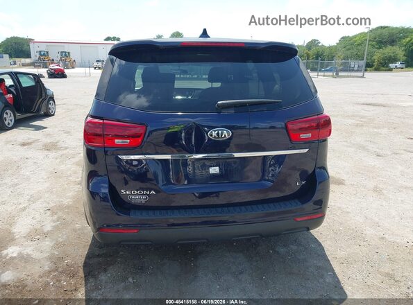 KNDMB5C10K6539375 2019 KIA SEDONA Dark Blue 