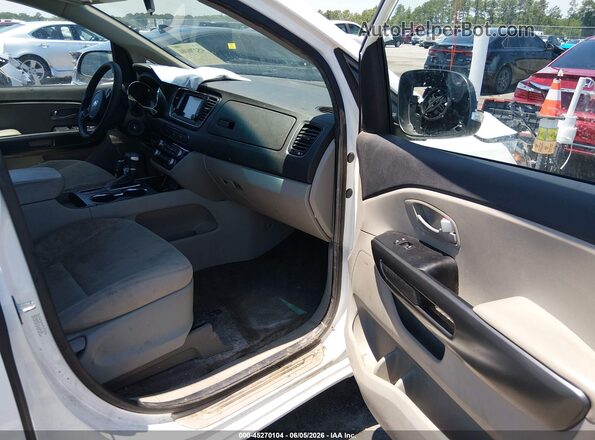 KNDMB5C10L6646086 2020 KIA SEDONA White წინა სალონის ხედი