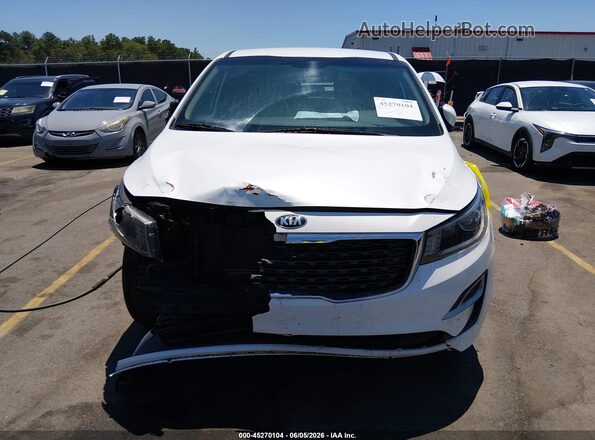 KNDMB5C10L6646086 2020 KIA SEDONA White ხელსაწყოთა პანელის ხედი