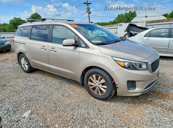 KNDMB5C11G6125240 2016 KIA SEDONA Beige 