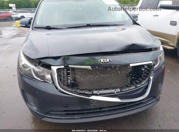 KNDMB5C11H6219880 2017 KIA SEDONA Gray Դիմացի տեսք