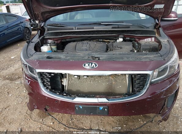 KNDMB5C11J6399934 2018 KIA SEDONA Burgundy Vista trasera