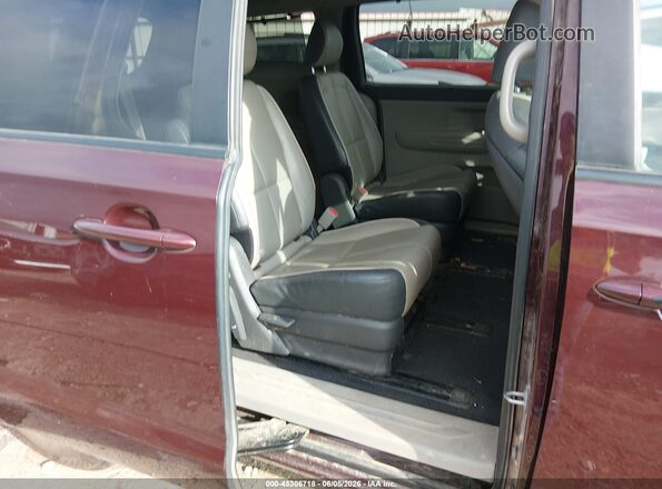 KNDMB5C11J6399934 2018 KIA SEDONA Burgundy Vista de la etiqueta del VIN