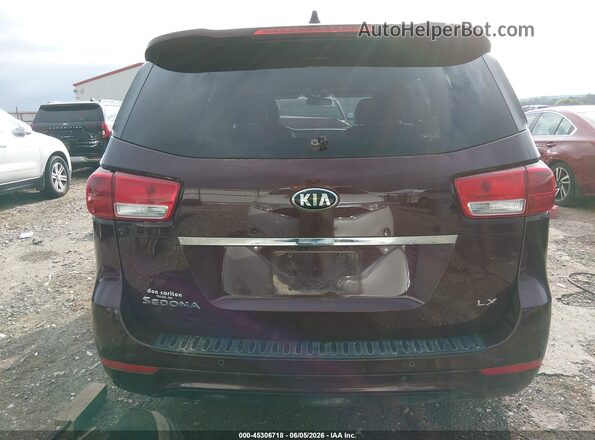 KNDMB5C11J6399934 2018 KIA SEDONA Burgundy 