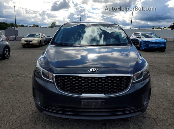 KNDMB5C12G6144377 2016 KIA SEDONA Blue Front view