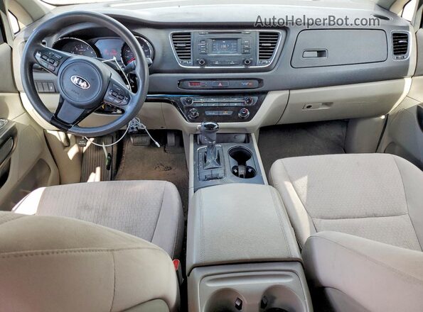 KNDMB5C12G6144377 2016 KIA SEDONA Blue Dashboard view