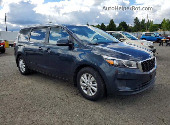 KNDMB5C12G6144377 2016 KIA SEDONA Blue Front right