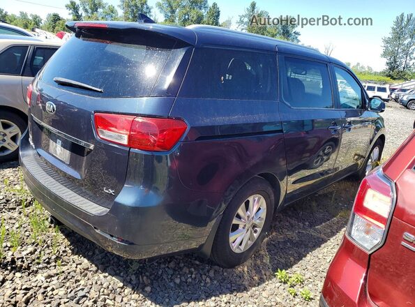 KNDMB5C12G6144377 2016 KIA SEDONA Blue Rear right